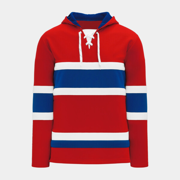 Blank hockey shop hoodies with laces