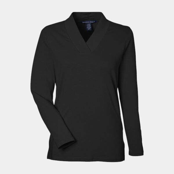 Ladies' Raleigh Shawl Collar Knit Top Thumbnail