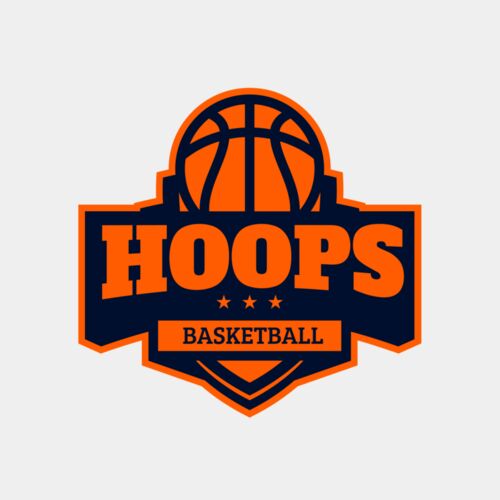 Hoops Basketball logo template 03 Thumbnail