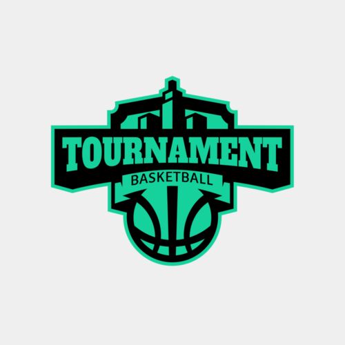 Tournament Basketball logo template Thumbnail