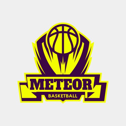 Meteor Basketball Logo Template Thumbnail