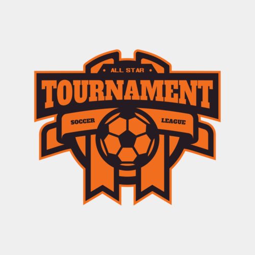 Tournament Soccer league logo template Thumbnail