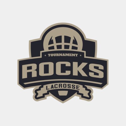 Rocks Tournament Lacrosse Logo Template Thumbnail