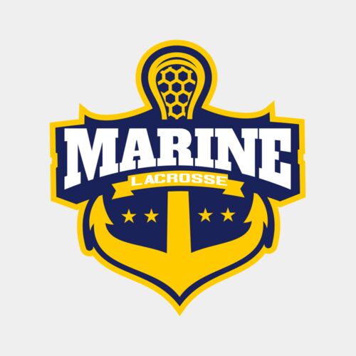 Marine Lacrosse Logo Template Thumbnail
