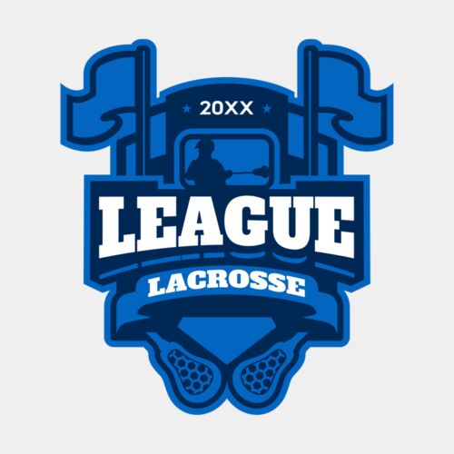 League Lacrosse Logo Template Thumbnail
