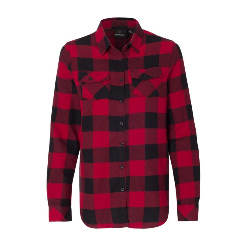 Burnside Women's Yarn-Dyed Long Sleeve Flannel Shirt Thumbnail