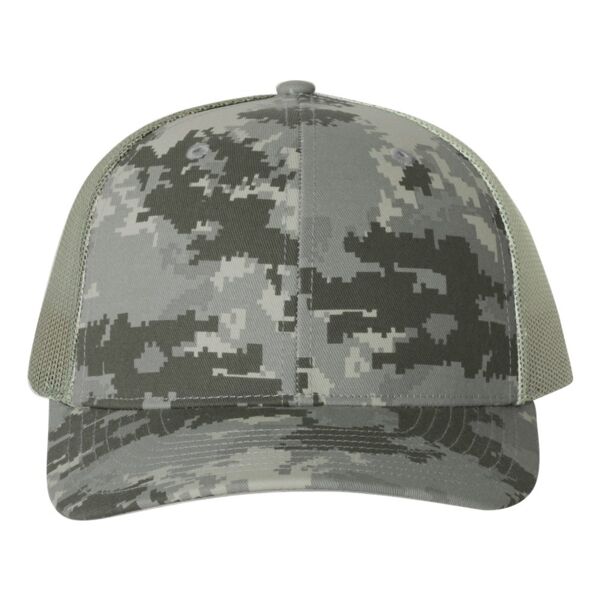 Richardson Patterned Snapback Trucker Cap Thumbnail
