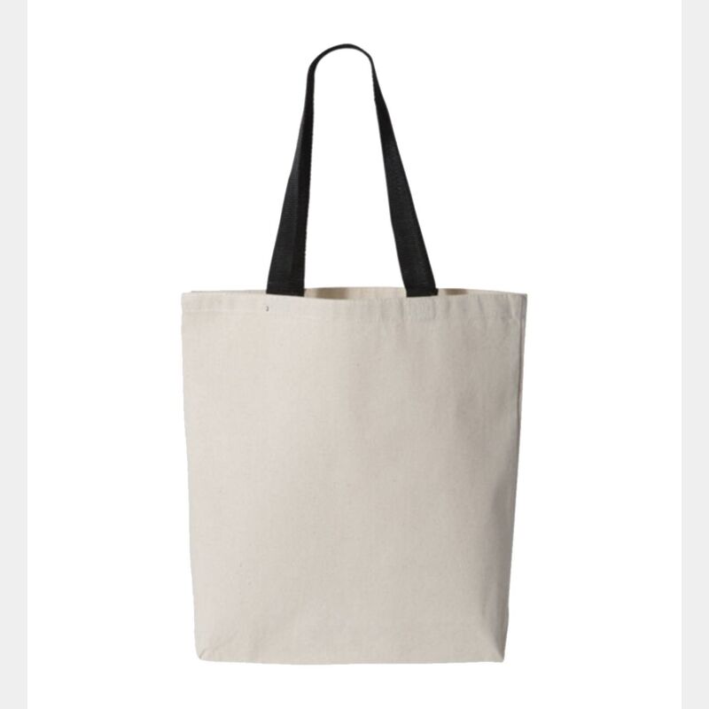 11L Canvas Tote with Contrast-Color Handles Thumbnail