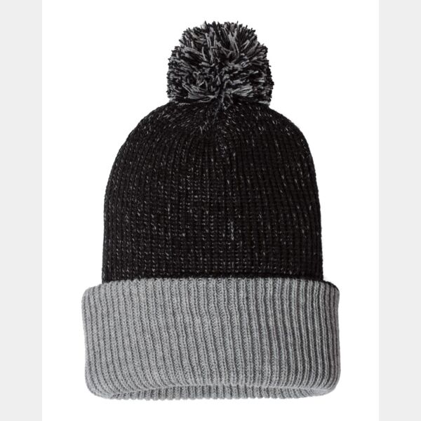 Sportsman - 12" Knit Speckled Pom-Pom Toque Thumbnail