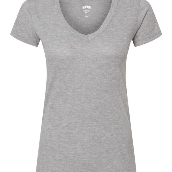Women's Poly-Cotton V-Neck Fashion Tee Thumbnail