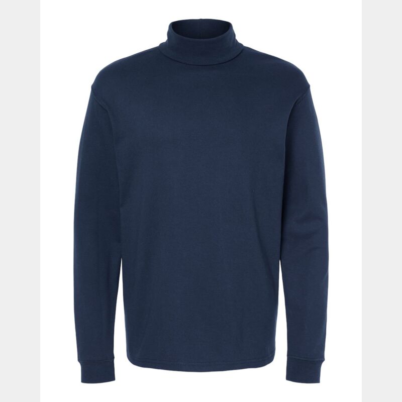 🍁 King Fashion Jersey Interlock Mockneck Long Sleeve Tee Thumbnail