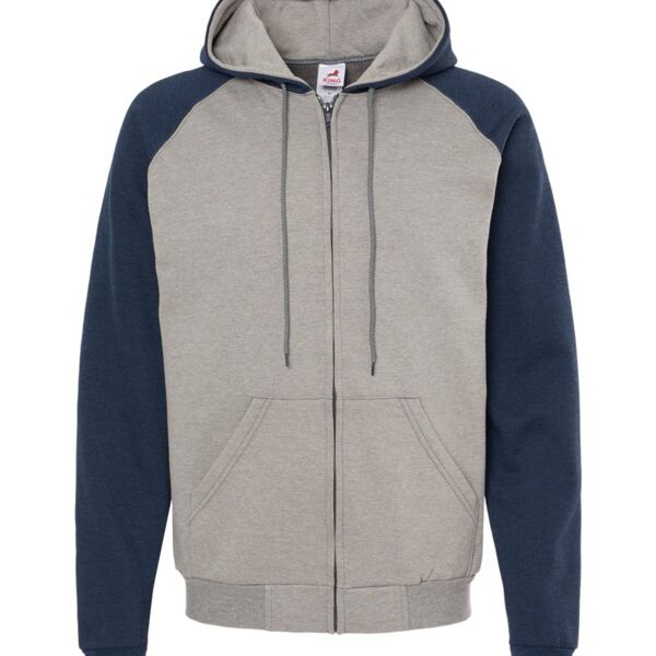 🍁King Fashion Fleece Raglan Full-Zip Hoodie Thumbnail