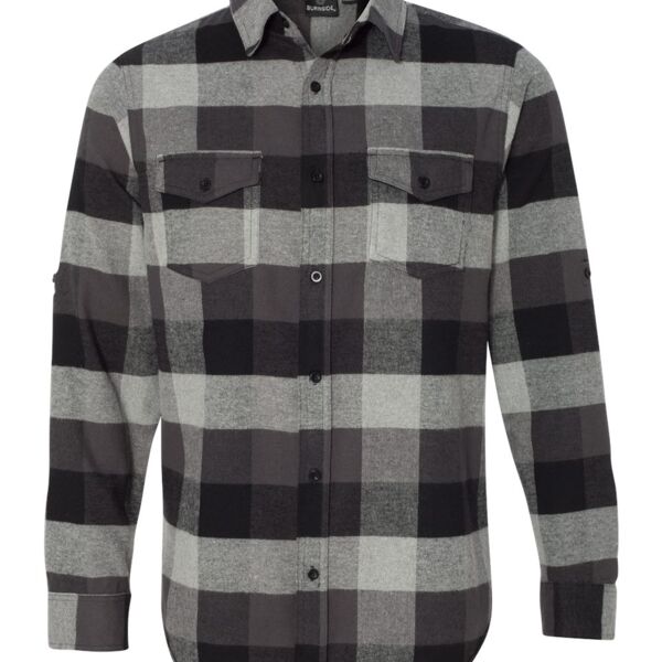Burnside Yarn-Dyed Long Sleeve Flannel Shirt Thumbnail