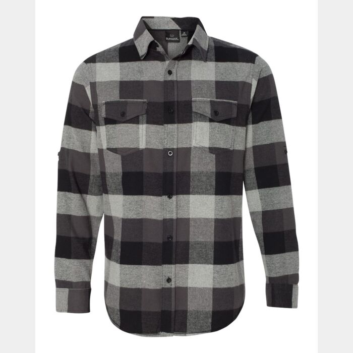Burnside Yarn-Dyed Long Sleeve Flannel Shirt Thumbnail