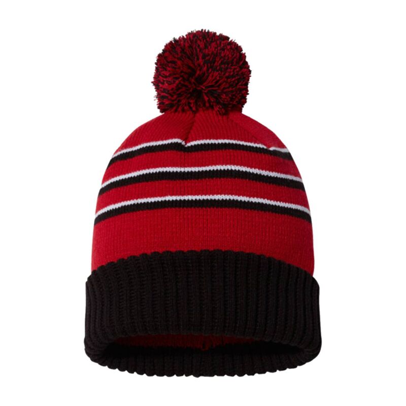 Richardson Stripe Pom Cuffed Toque Thumbnail