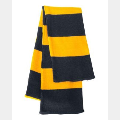 Sportsman Rugby-Striped Knit Scarf Thumbnail