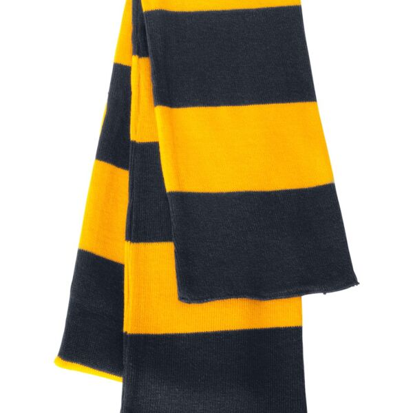 Sportsman Rugby-Striped Knit Scarf Thumbnail