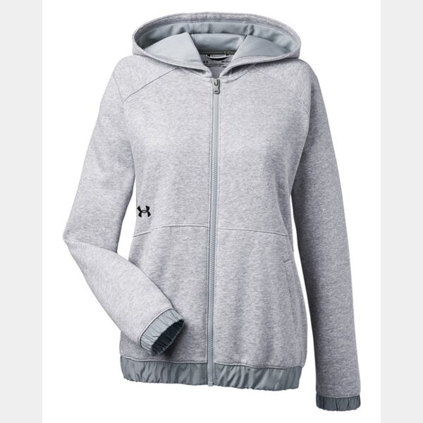 Under Armour Women's Hustle Full-Zip Hooded Sweatshirt  Thumbnail