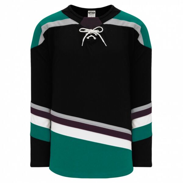 Athletic Knit 2018 ANAHEIM 3RD BLACK Hockey Jersey Thumbnail