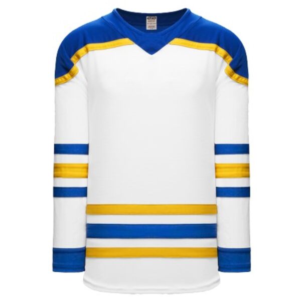  Athletic Knit BUFFALO WHITE Hockey Jersey Thumbnail