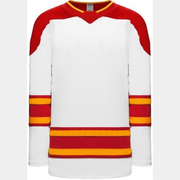 Athletic Knit 2021 CALGARY WHITE Hockey Jersey Thumbnail