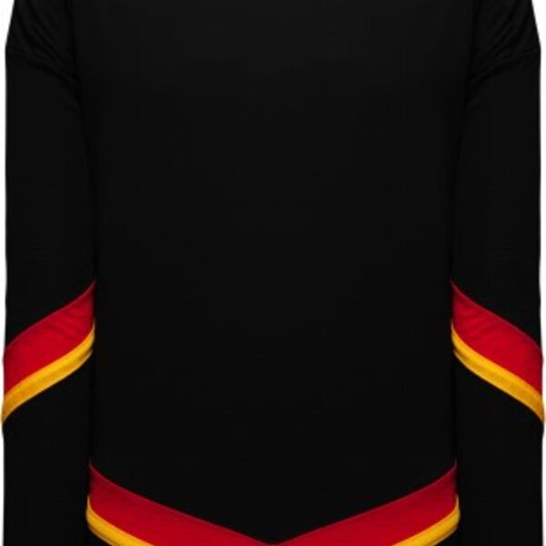 Athletic Knit 2021 CALGARY REVERSE RETRO BLACK Hockey Jersey Thumbnail