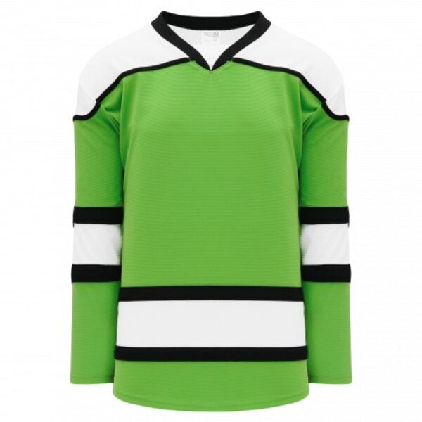Athletic Knit SELECT Lime Green, White, Black 7500 Hockey Jersey Thumbnail