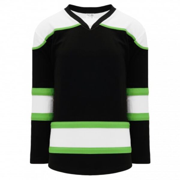 Athletic Knit SELECT Black, White, Lime Green 7500 Hockey Jersey Thumbnail