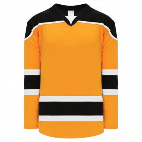Athletic Knit SELECT Gold, Black, White 7500 Hockey Jersey Thumbnail