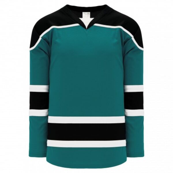 Athletic Knit SELECT Pacific Teal, Black, White 7500 Hockey Jersey Thumbnail