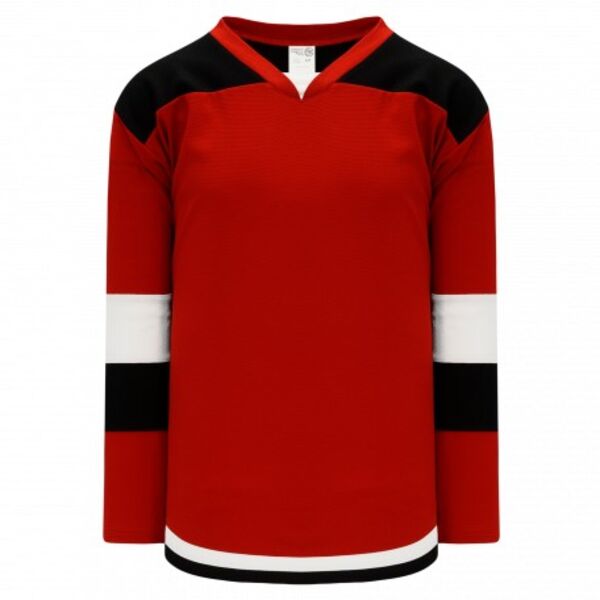 Athletic Knit SELECT Red, Black, White 7400 Hockey Jersey Thumbnail