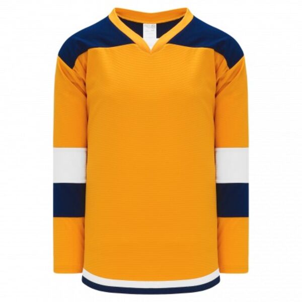 Athletic Knit SELECT Gold, Navy, White 7400 Hockey Jersey Thumbnail