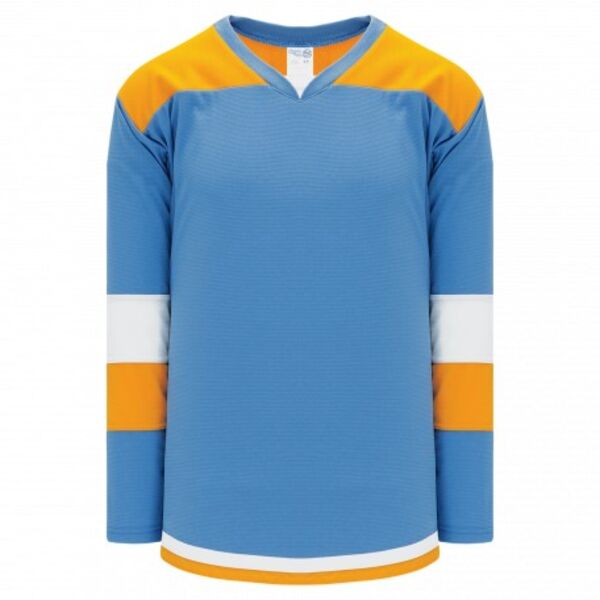 Athletic Knit SELECT Sky, Gold, White 7400 Hockey Jersey Thumbnail