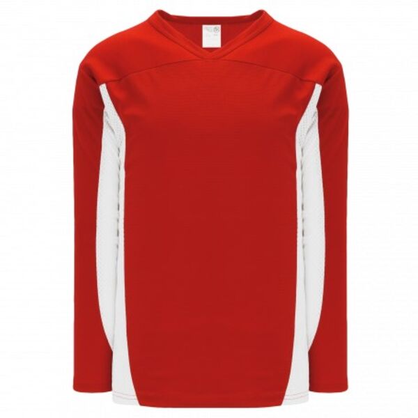 Athletic Knit SELECT Red, White 7100 Hockey Jersey Thumbnail