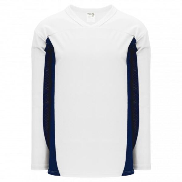 Athletic Knit SELECT White, Navy 7100 Hockey Jersey Thumbnail