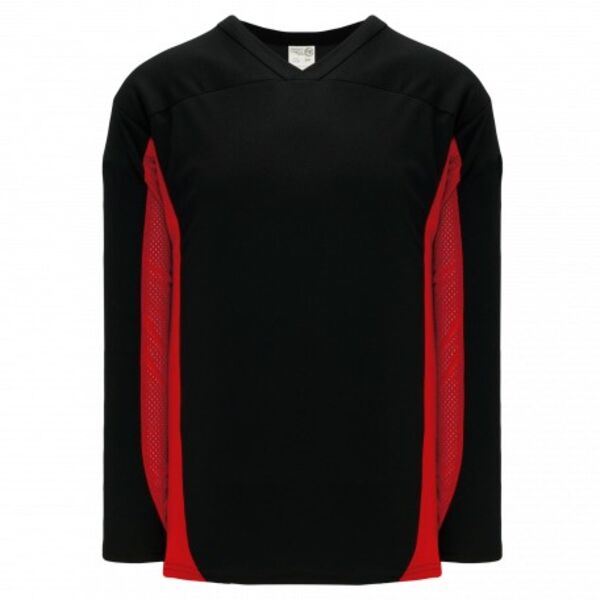 Athletic Knit SELECT Black, Red 7100 Hockey Jersey Thumbnail