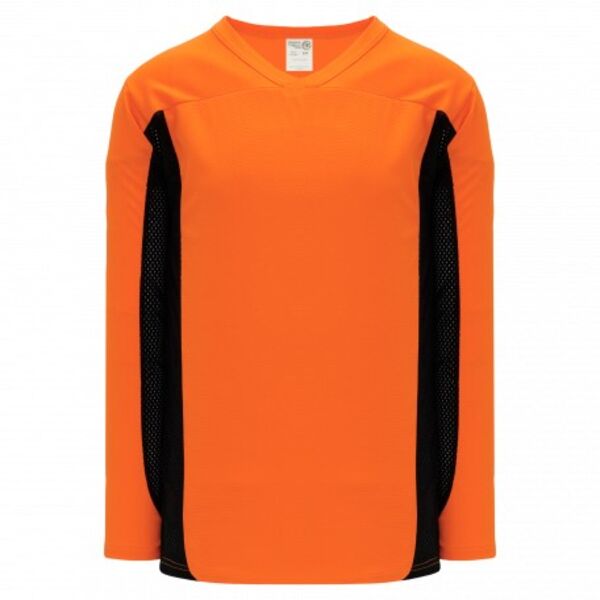 Athletic Knit SELECT Orange, Black 7100 Hockey Jersey Thumbnail