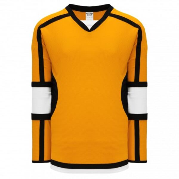 Athletic Knit SELECT Gold, Black, White 7000 Hockey Jersey Thumbnail