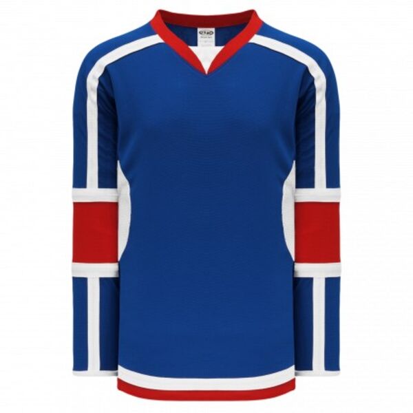 Athletic Knit SELECT Royal, White, Red 7000 Hockey Jersey Thumbnail