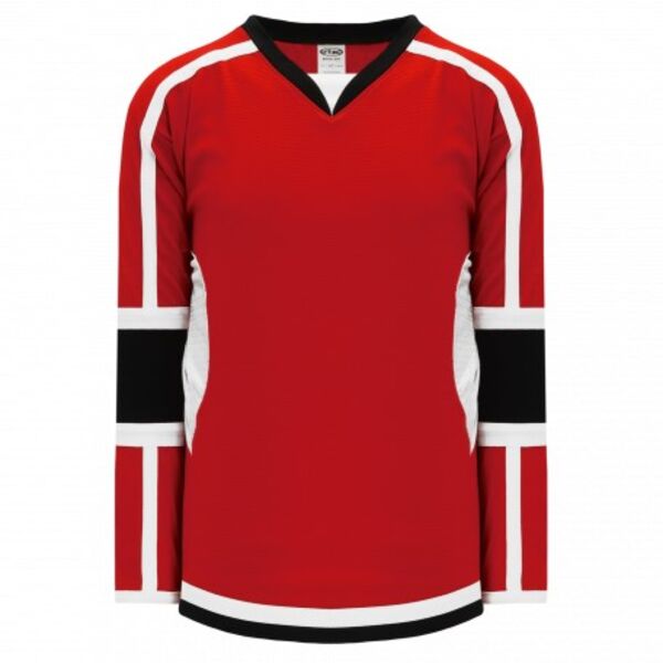 Athletic Knit SELECT Red, White, Black 7000 Hockey Jersey Thumbnail