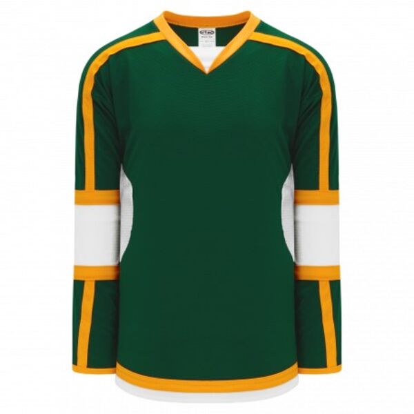 Athletic Knit SELECT Dark Green, White, Gold 7000 Hockey Jersey Thumbnail