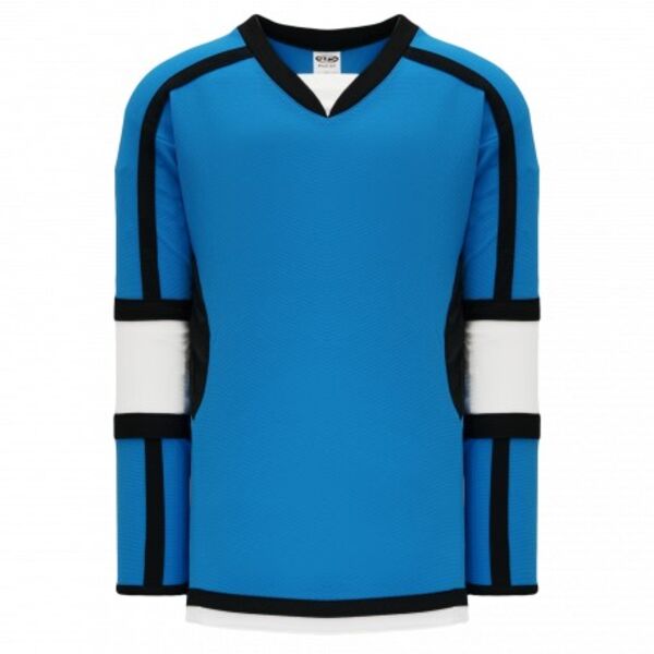 Athletic Knit SELECT Pro Blue, Black, White 7000 Hockey Jersey Thumbnail