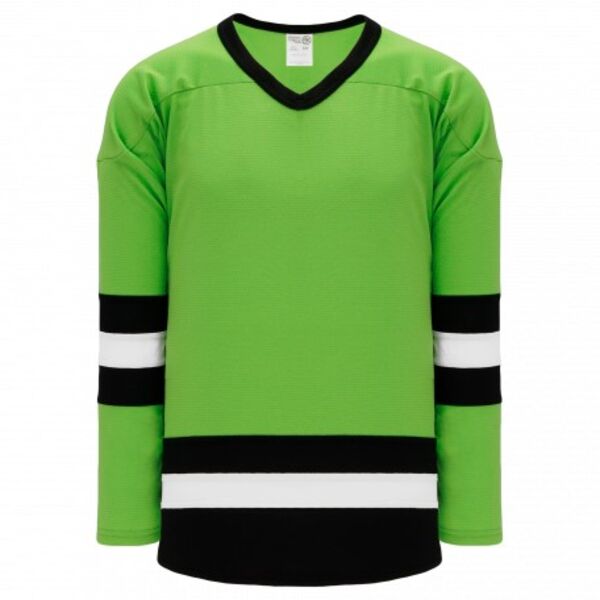Athletic Knit LEAGUE Lime Green, Black, White 6500 Hockey Jersey Thumbnail