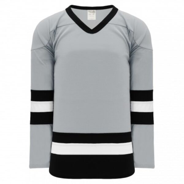 Athletic Knit LEAGUE Grey, Black, White 6500 Hockey Jersey Thumbnail