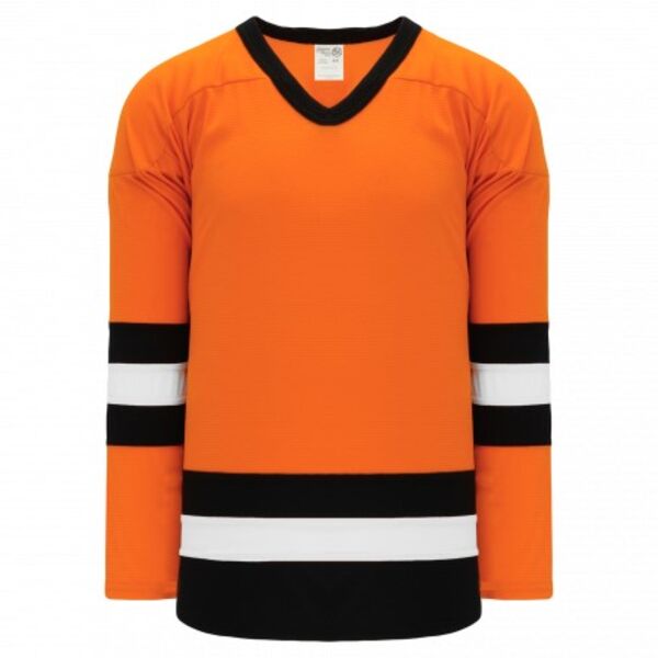Athletic Knit LEAGUE Orange, Black, White 6500 Hockey Jersey Thumbnail