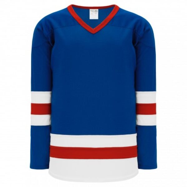 Athletic Knit LEAGUE Royal, White, Red 6500 Hockey Jersey Thumbnail