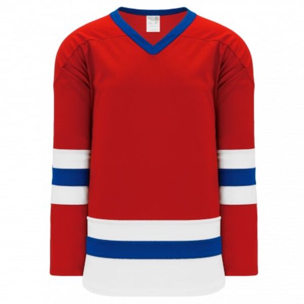 Athletic Knit LEAGUE Red, White, Royal 6500 Hockey Jersey Thumbnail