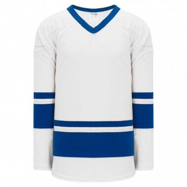 Athletic Knit LEAGUE White, Royal 6400 Hockey Jersey Thumbnail