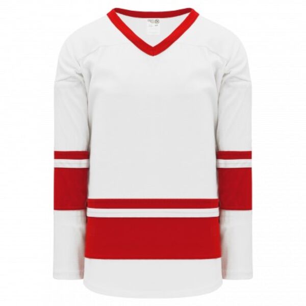Athletic Knit LEAGUE  White, Red 6400 Hockey Jersey Thumbnail