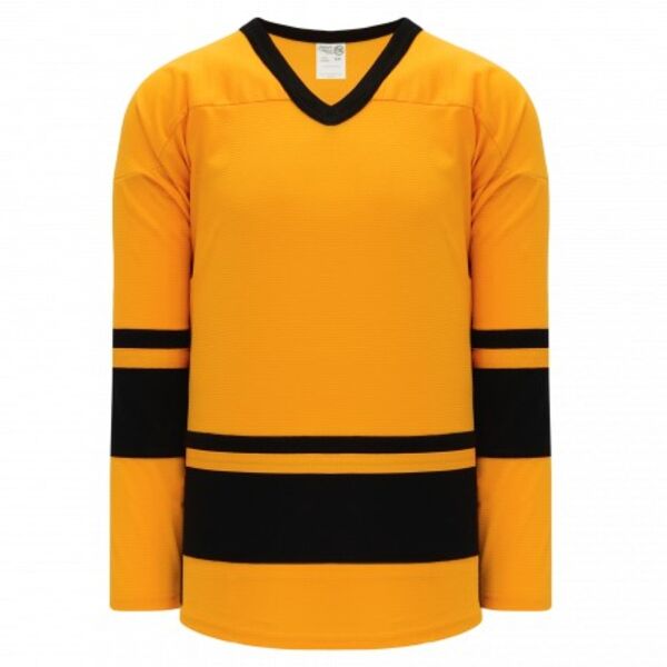 Athletic Knit LEAGUE Gold, Black 6400 Hockey Jersey Thumbnail